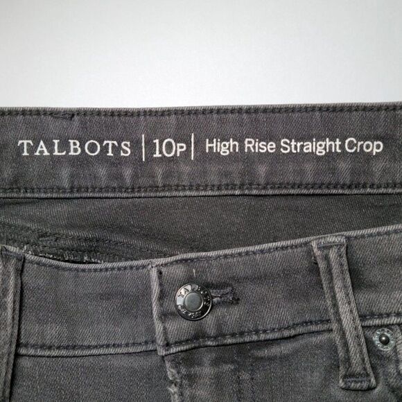 TalbotsâFlawlessâGray SlimâCroppedâJeansâSzâ10P - Picture 5 of 9